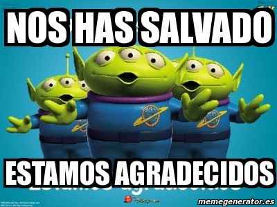 nos has salvado