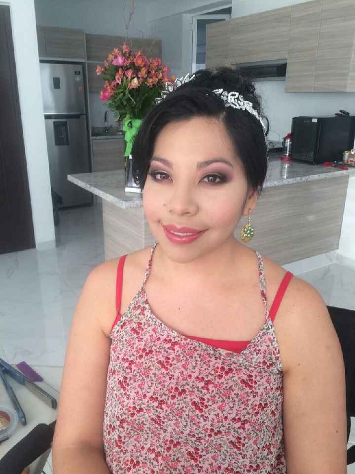 Mi prueba de maquillaje y peinado - 4