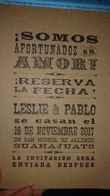 Nuestros save the dates diy - 8