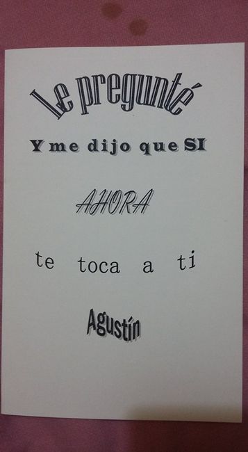 Invitación y presente para los bestman!!