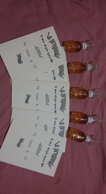 Invitación y presente para los bestman!!