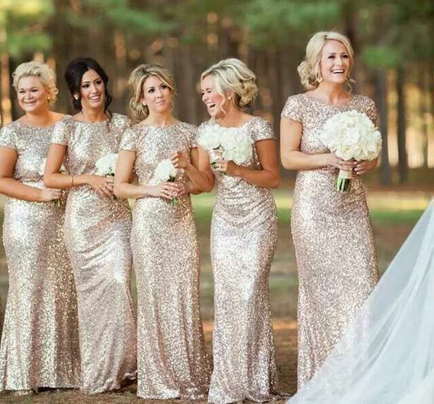 Color de damas en boda azul rey & dorado. - 1