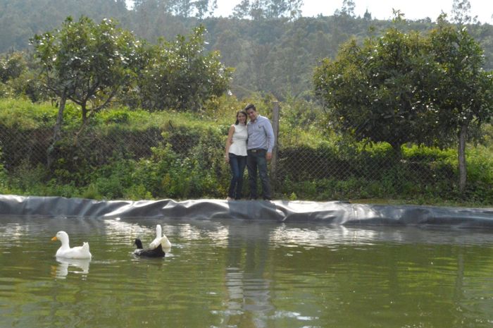 Y la foto con los patos