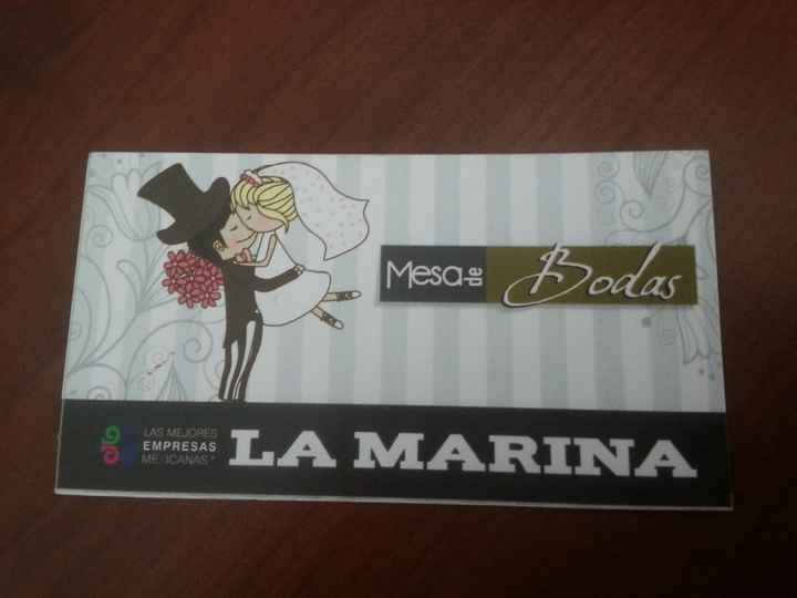 tarjetita la marina