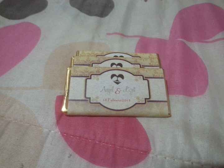 Chocolates personalizados para regalar en tu boda - 1