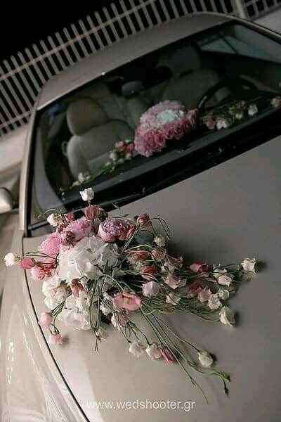 Decoracion para el auto de la boda - 2