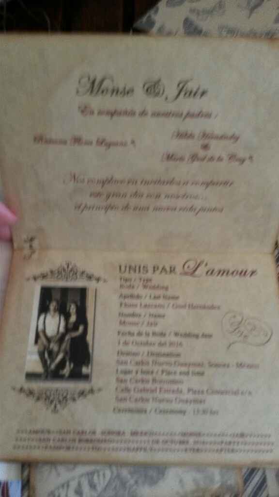 Llegaron las  invitaciones!! - 1