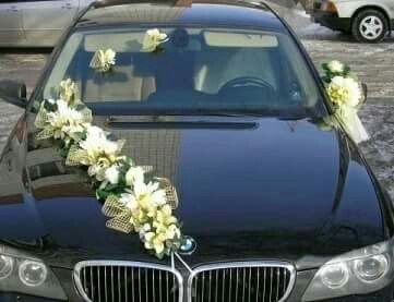 Decoracion para el auto de la boda - 4