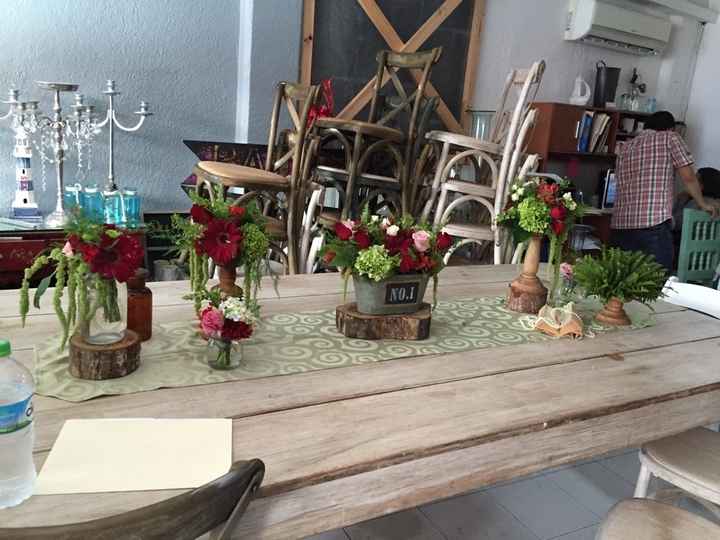 Los centros de mesa son un problema a 21 días! - 1