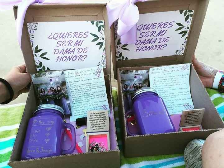 Cajitas de damas de honor 😍😍 - 1
