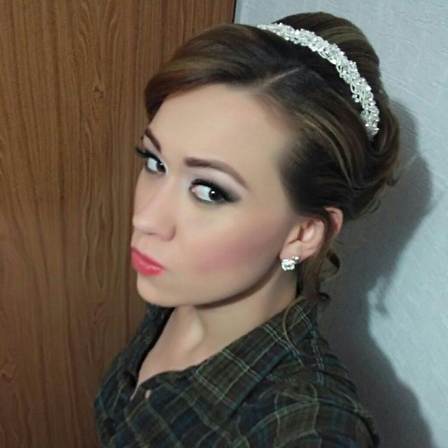  Prueba de peinado y maquillaje😊😍 - 5