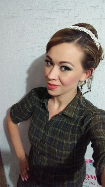  Prueba de peinado y maquillaje😊😍 - 6