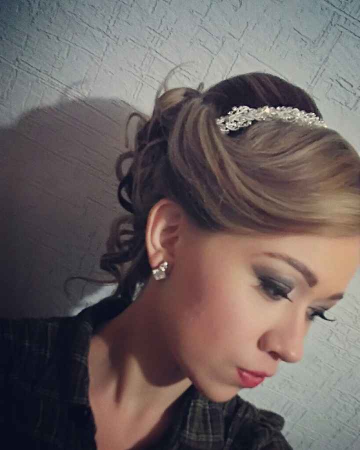  Prueba de peinado y maquillaje😊😍 - 1