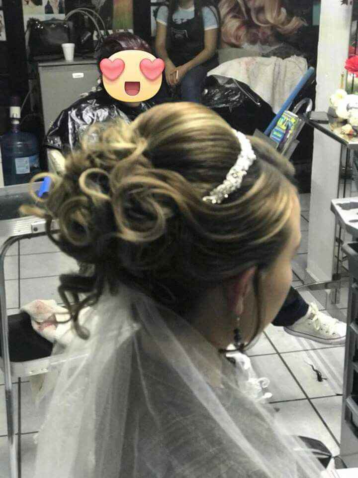  Prueba de peinado y maquillaje😊😍 - 4