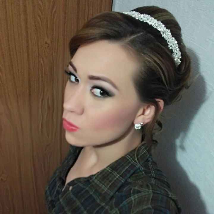  Prueba de peinado y maquillaje😊😍 - 5