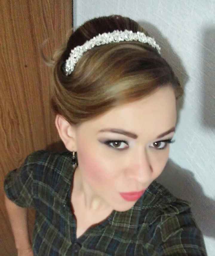  Prueba de peinado y maquillaje😊😍 - 7