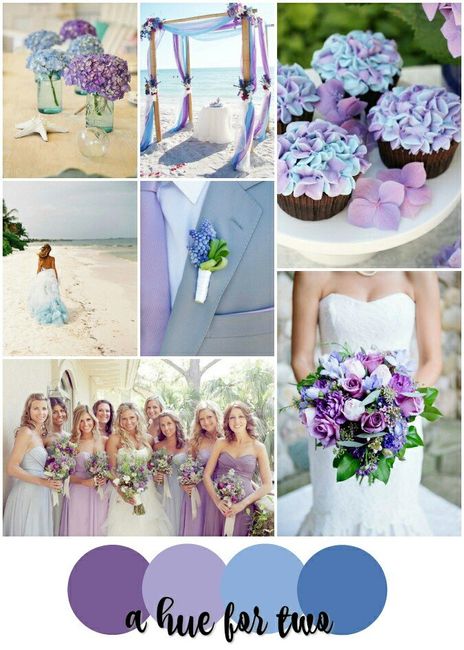 Combinaciones de colores en lavanda y azul 😍 - 2