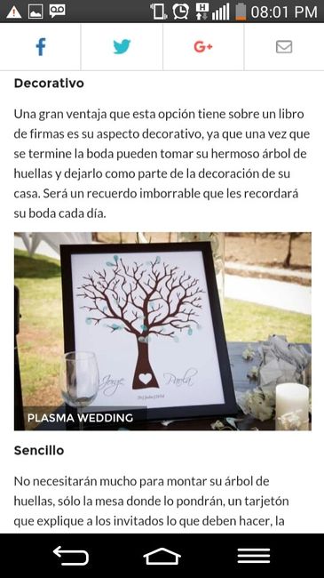 Árbol de huellas, ¿sí o no? - 2