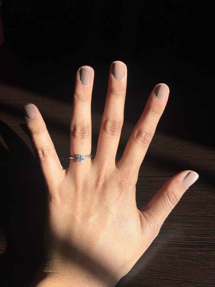 Este es mi anillo de compromiso 