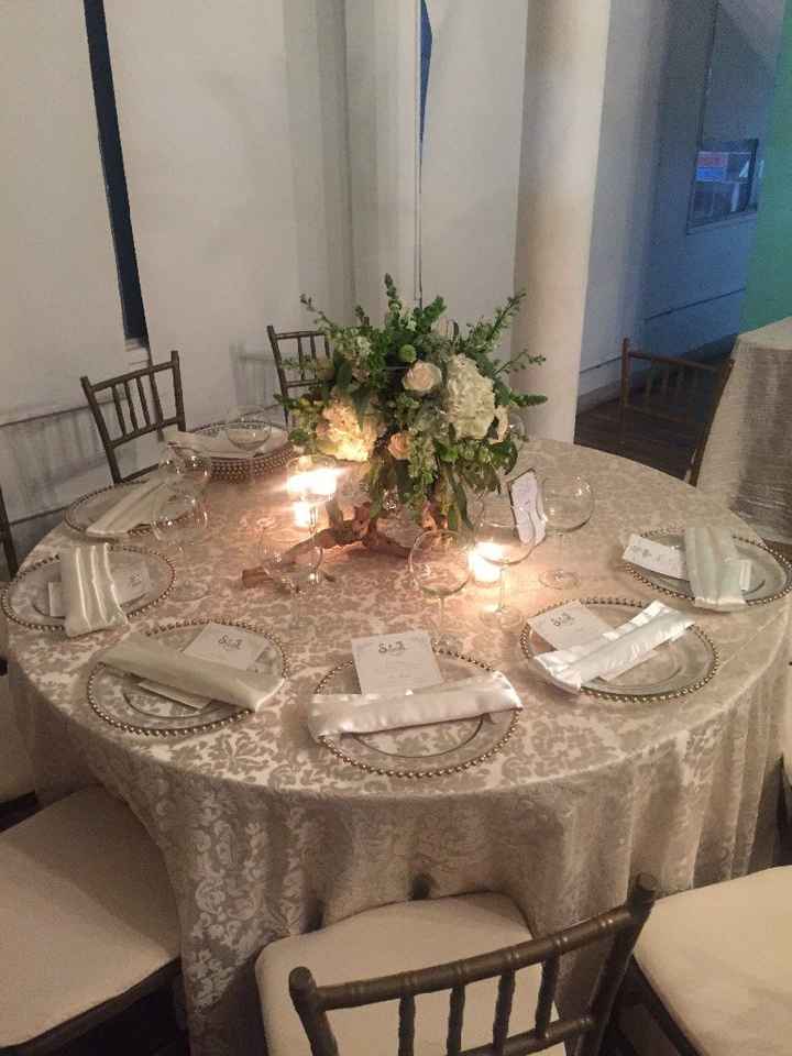 el centro de mesa bajo 