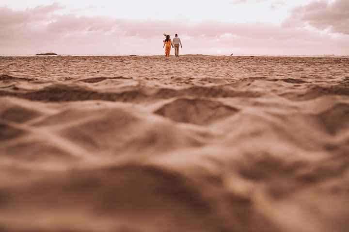 En la playa 