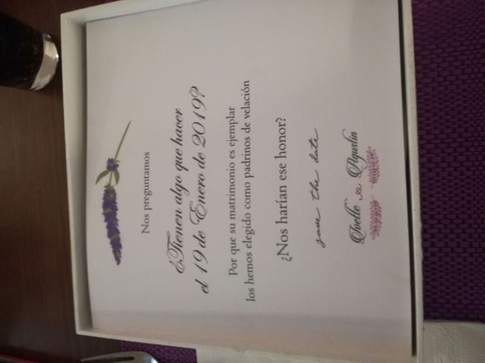 el texto de la invitación