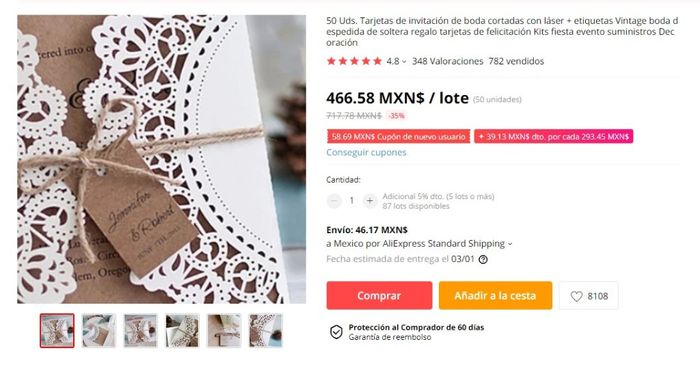 invitaciones de Aliexpress? 1