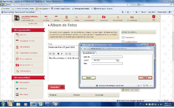 SUBIR FOTO WEB DE BODA 