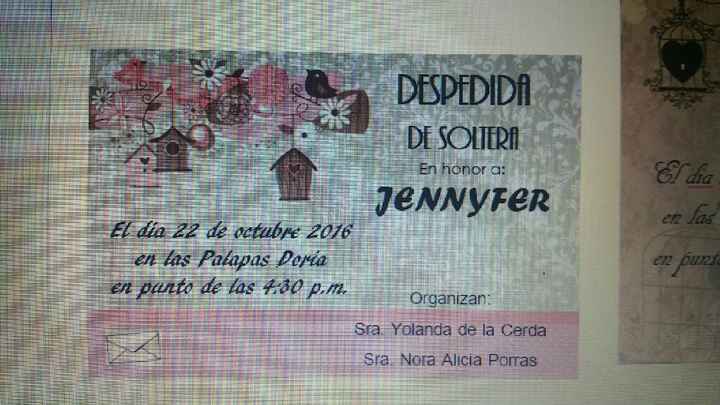 Invitaciones de despedida - 1