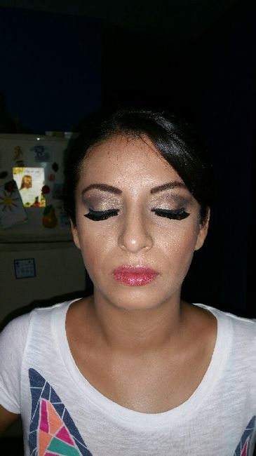Mi prueba de peinado y maquillaje - 3