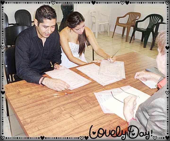 Nuestra boda civil... - 1