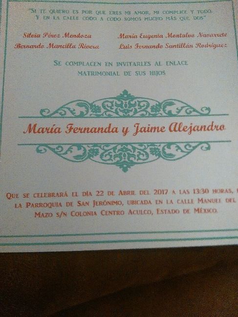 Invitaciones listas por fin !! - 2