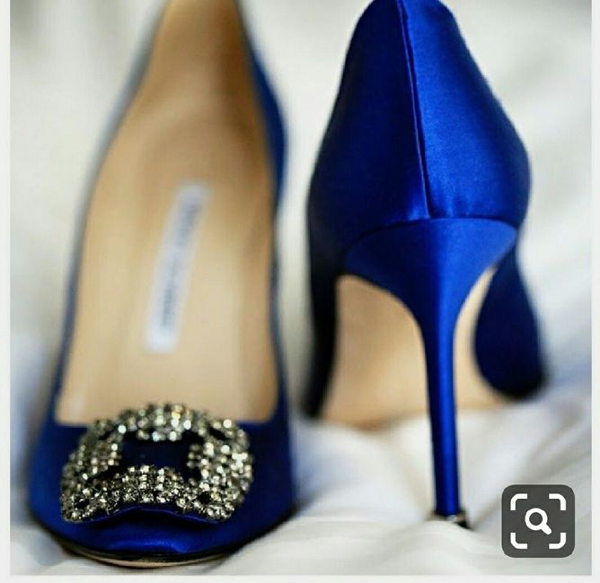 Zapato boda azul 💎 - 1