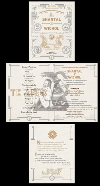 Invitación ritual prehispánico 1