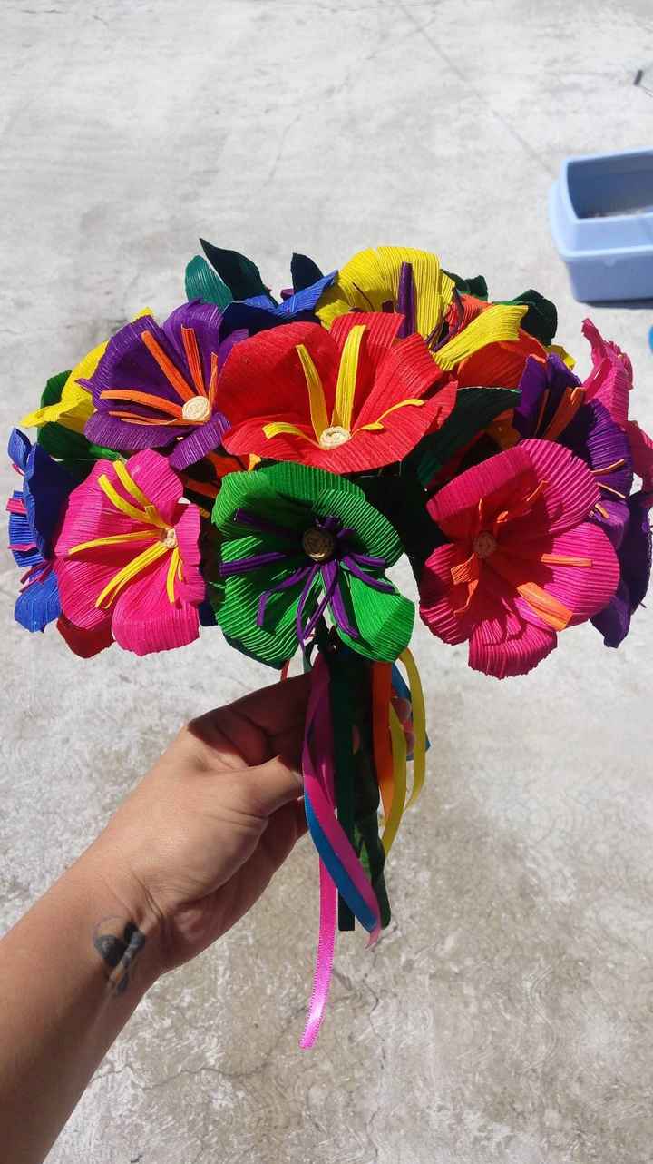 Mi boda prehispánica el ramo de aventar