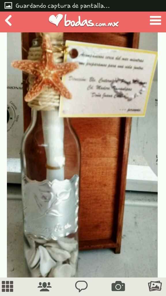 Invitaciones de boda en botella - 1