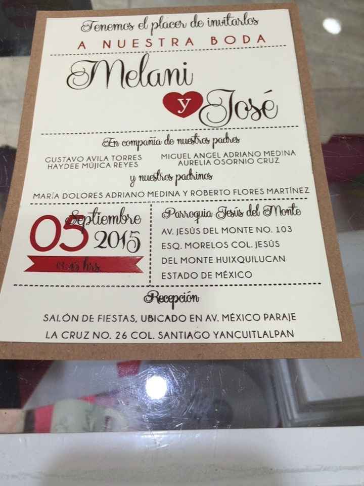 Avance de mis invitaciones - 1