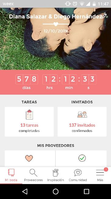 ¿Cuánto falta para que se casen? - 1