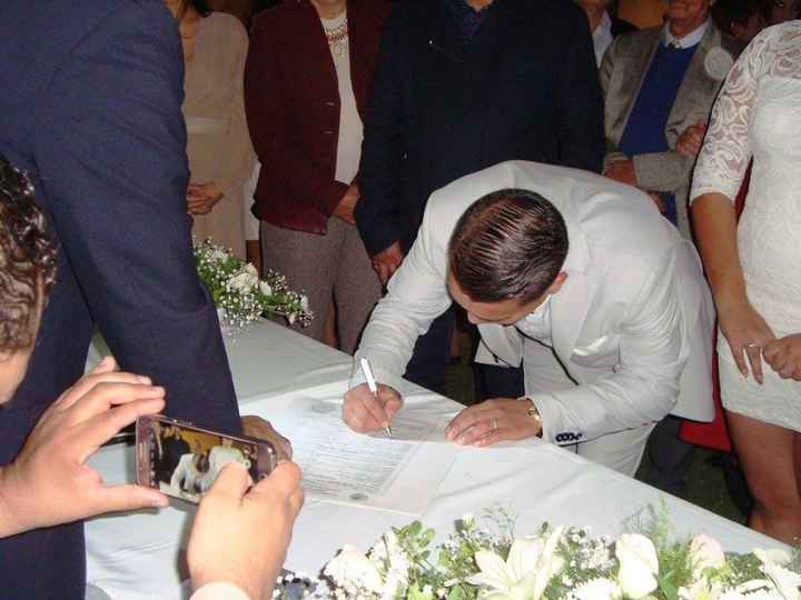 Mi amor firmando