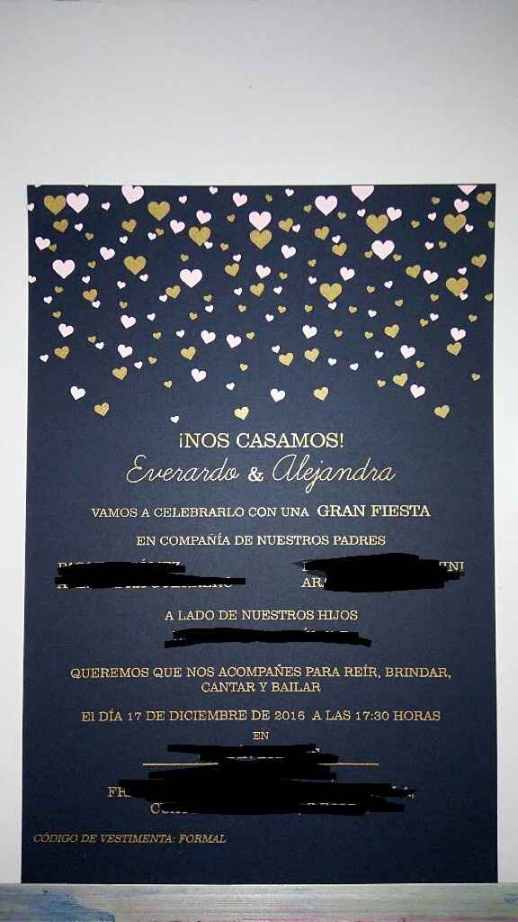Y llegaron mis invitaciones.... - 3