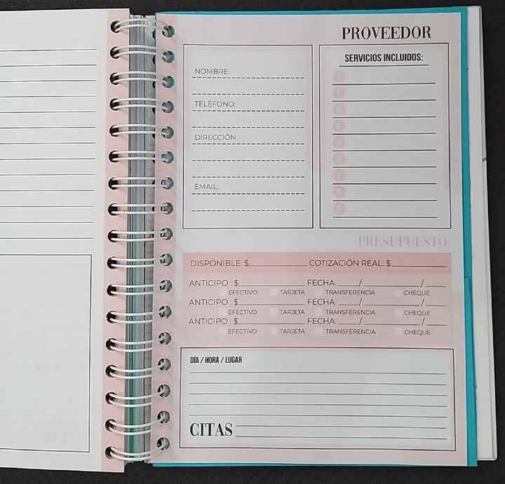 agenda planeadora para boda - 7