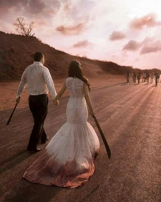  Trash the dress Zombie!😨😱 - 1