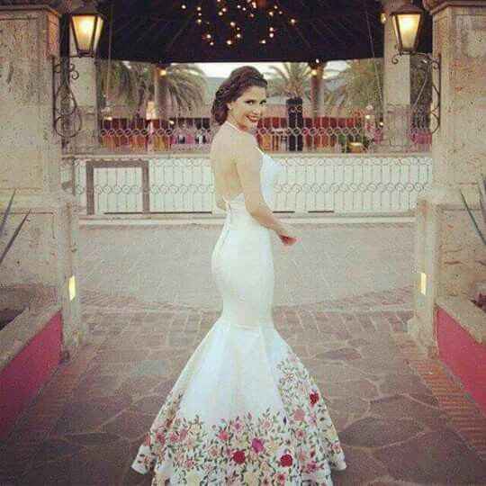 Vestido de novia con detalles mexicanos! - 16