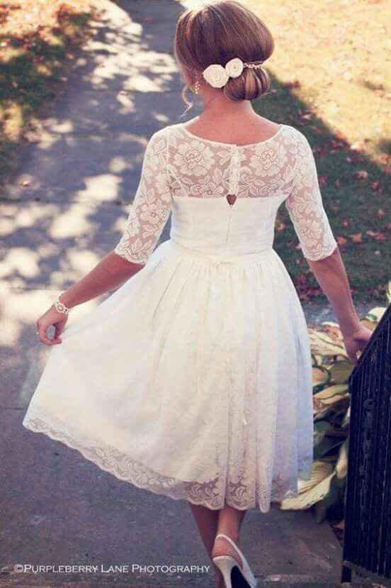 Ideas de vestidos sencillos y elegantes para boda civil!👗👠👰💐 - 4