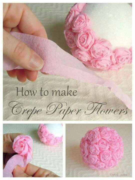 Ideas de decoración con flores de papel! - 14