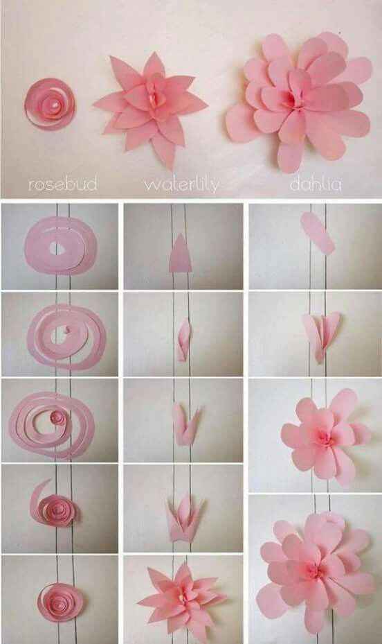 Ideas de decoración con flores de papel! - 16