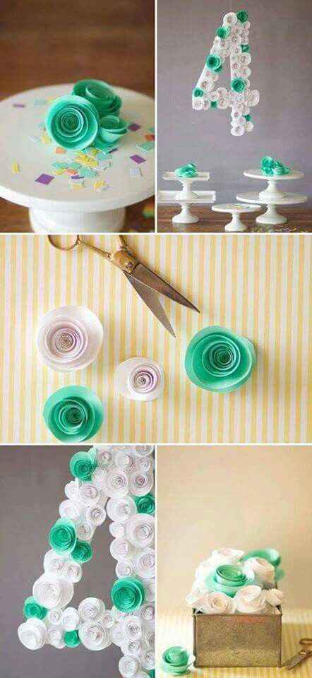 Ideas de decoración con flores de papel! - 18