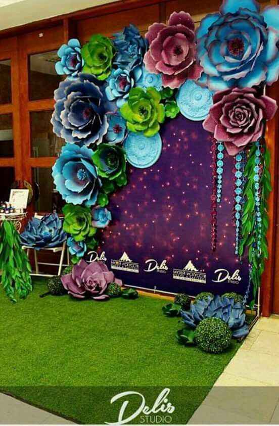 Ideas de decoración con flores de papel! - 25