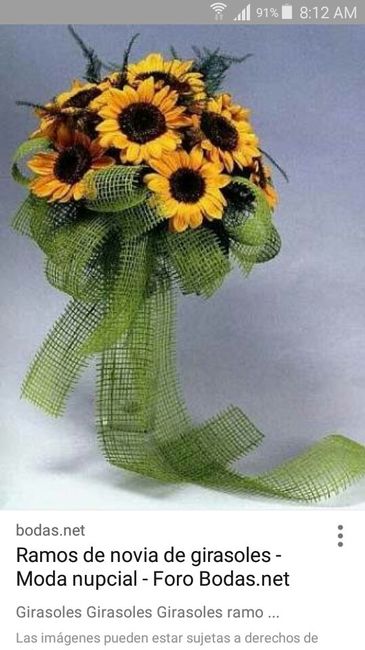 Girasoles en el ramo 2