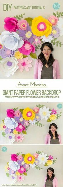 Ideas de decoración con flores de papel! - 3